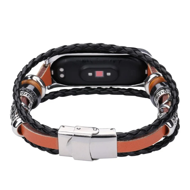 Xiaomi Mi Smart Band 6 / Xiaomi Mi Band 5 Metall und Kunstleder armband