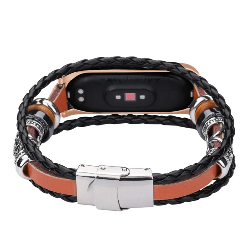 Xiaomi Mi Smart Band 6 / Xiaomi Mi Band 5 Metall und Kunstleder armband