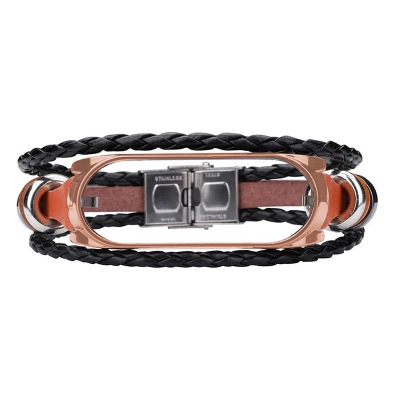 Xiaomi Mi Smart Band 6 / Xiaomi Mi Band 5 Metall und Kunstleder armband
