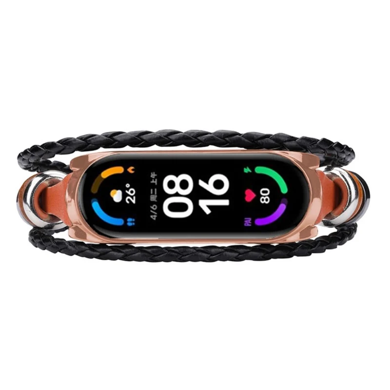 Xiaomi Mi Smart Band 6 / Xiaomi Mi Band 5 Metall und Kunstleder armband