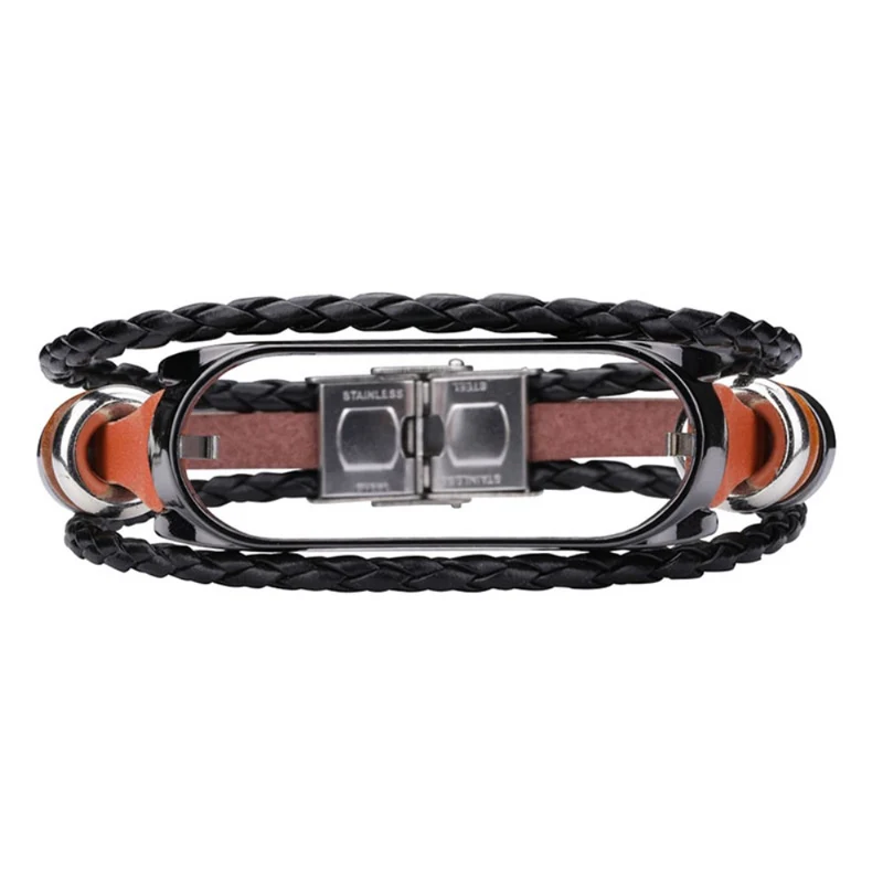 Xiaomi Mi Smart Band 6 / Xiaomi Mi Band 5 Metall und Kunstleder armband