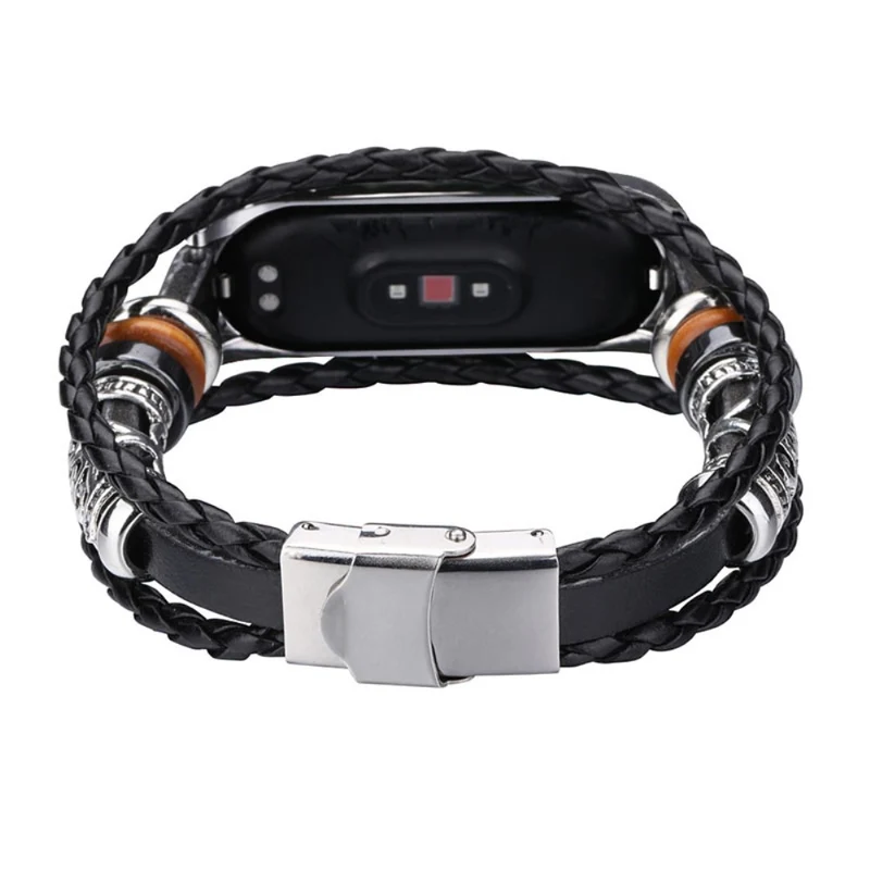 Xiaomi Mi Smart Band 6 / Xiaomi Mi Band 5 Metall und Kunstleder armband