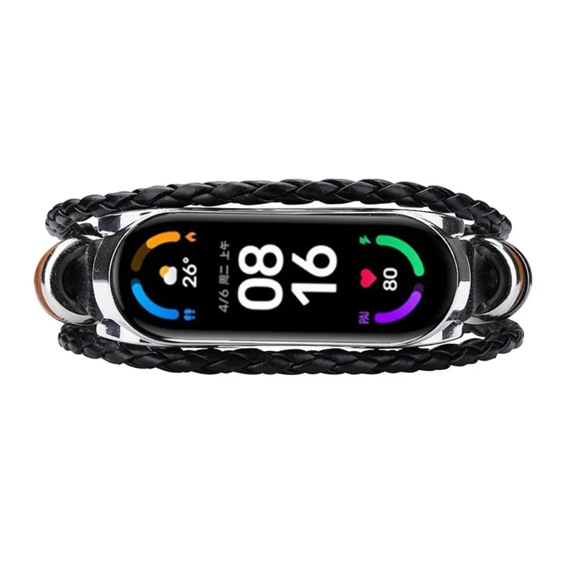 Xiaomi Mi Smart Band 6 / Xiaomi Mi Band 5 Metall und Kunstleder armband