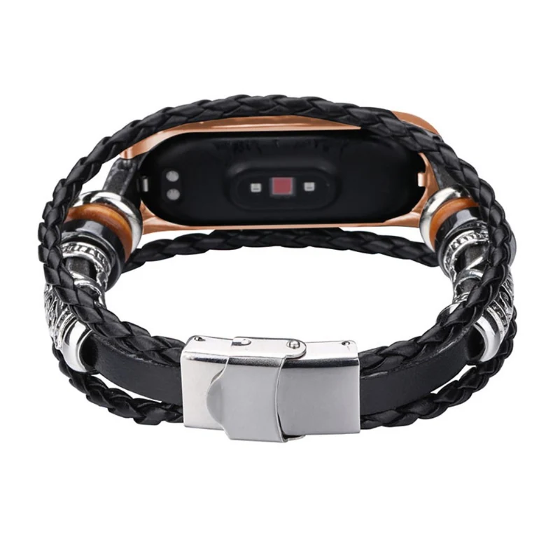 Xiaomi Mi Smart Band 6 / Xiaomi Mi Band 5 Metall und Kunstleder armband
