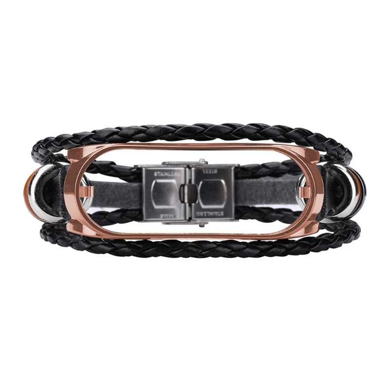 Xiaomi Mi Smart Band 6 / Xiaomi Mi Band 5 Metall und Kunstleder armband