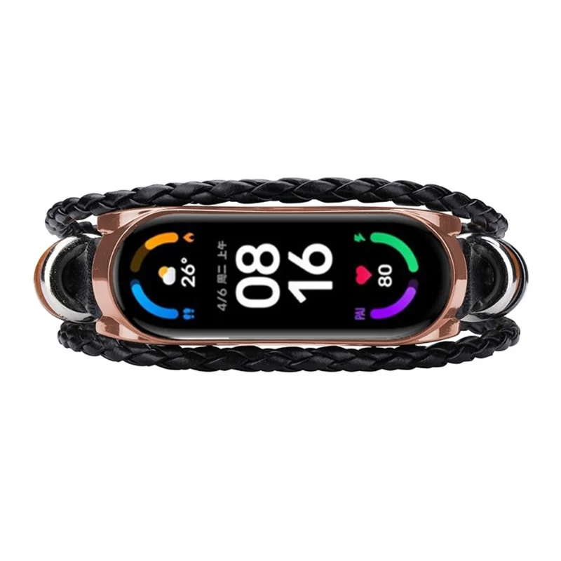 Xiaomi Mi Smart Band 6 / Xiaomi Mi Band 5 Metall und Kunstleder armband