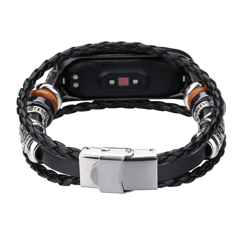 Xiaomi Mi Smart Band 6 / Xiaomi Mi Band 5 Metall und Kunstleder armband
