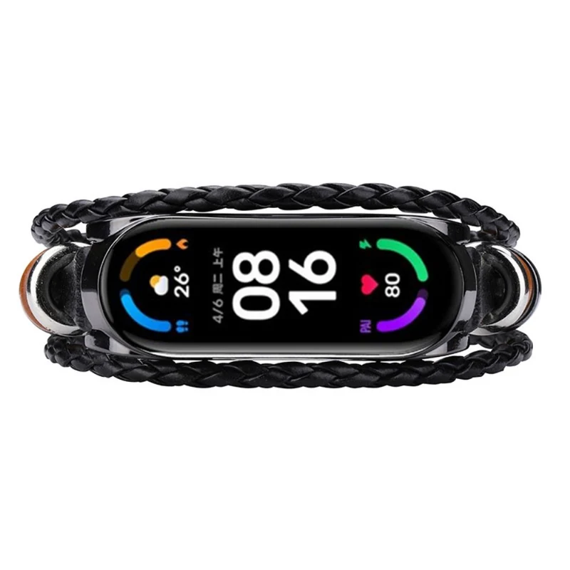 Xiaomi Mi Smart Band 6 / Xiaomi Mi Band 5 Metall und Kunstleder armband