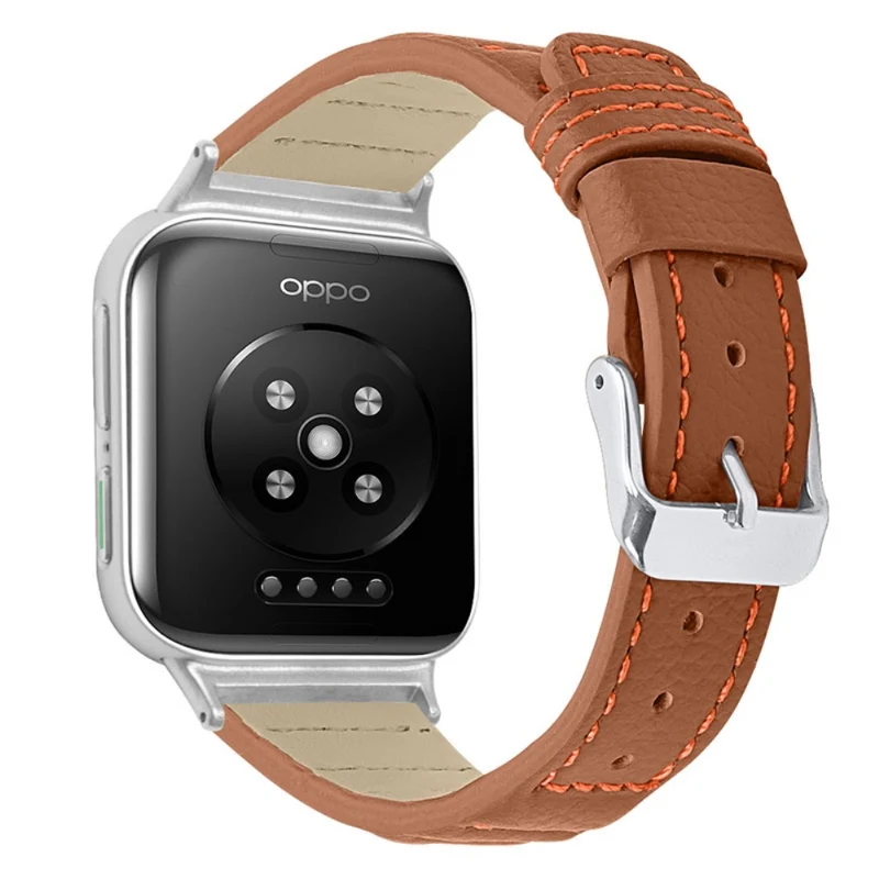 Absolut zuverlässig Oppo Watch (41mm) Echtes Leder armband