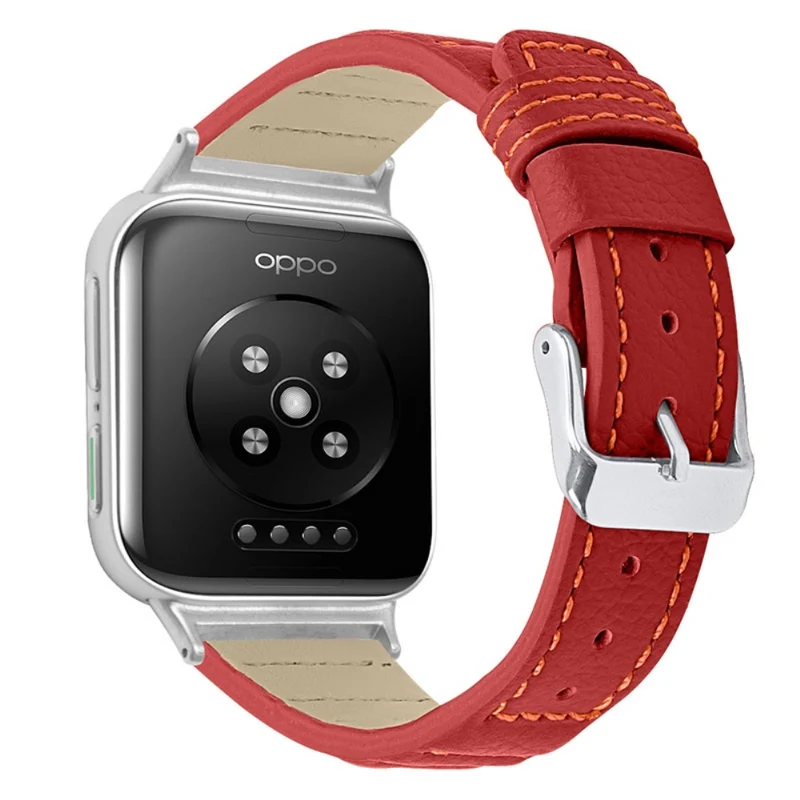 Absolut zuverlässig Oppo Watch (41mm) Echtes Leder armband