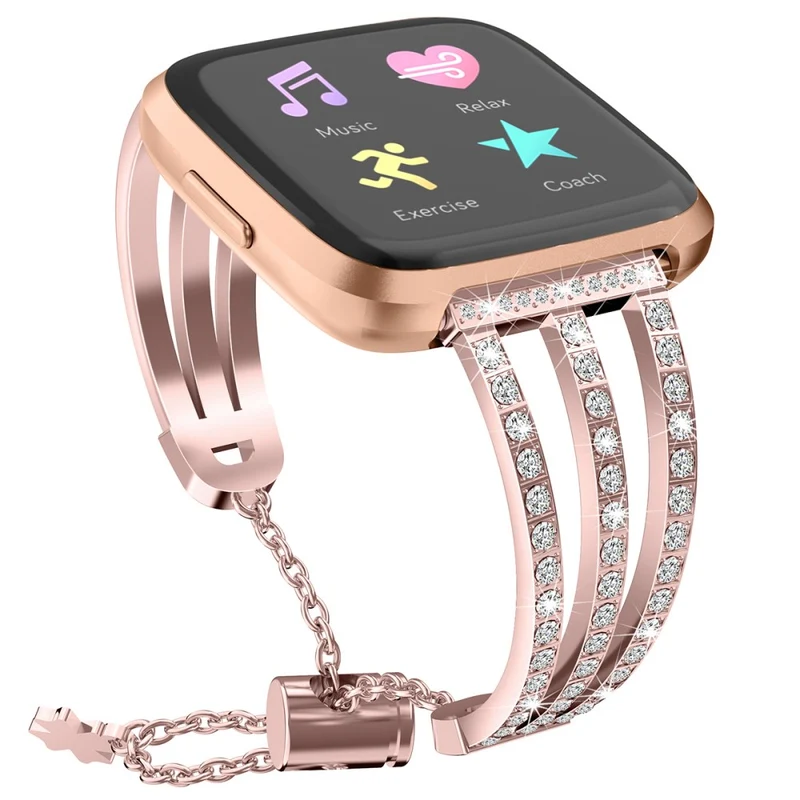 Fitbit Versa 2 / Fitbit Versa Lite Metall und Strass armband