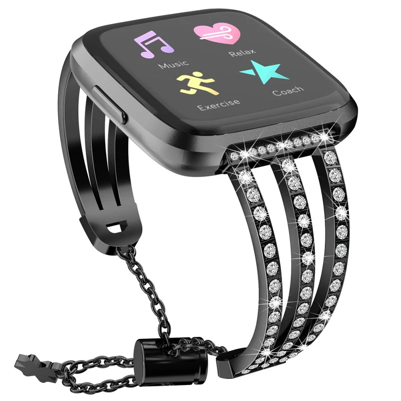 Fitbit Versa 2 / Fitbit Versa Lite Metall und Strass armband