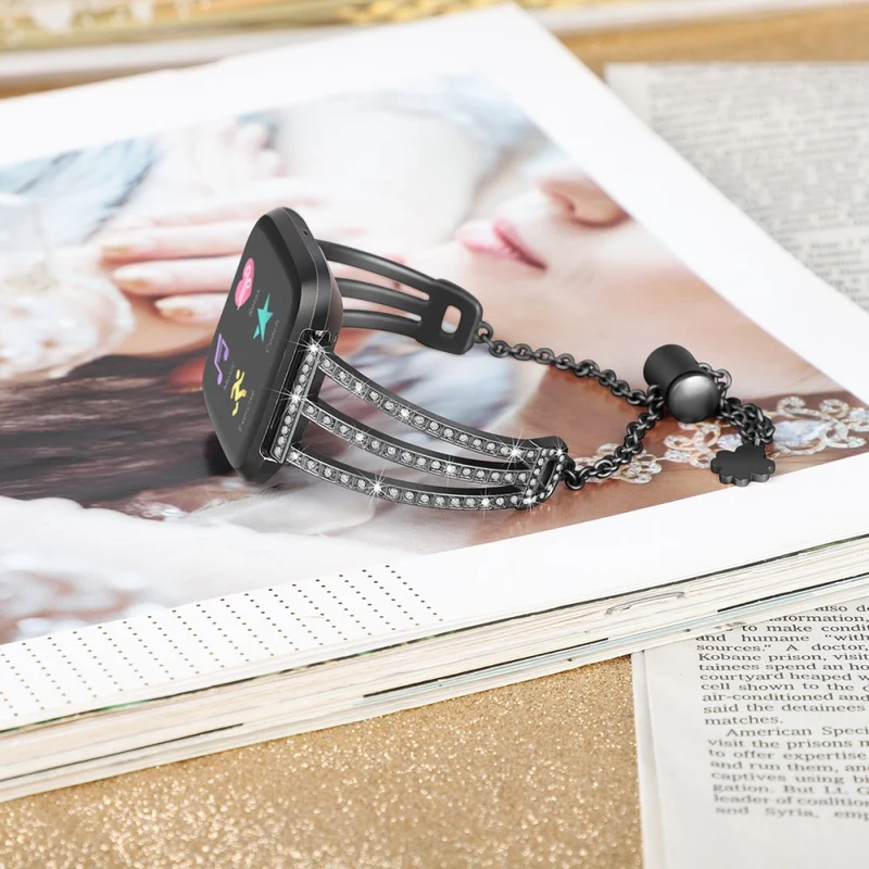 Fitbit Versa 2 / Fitbit Versa Lite Metall und Strass armband