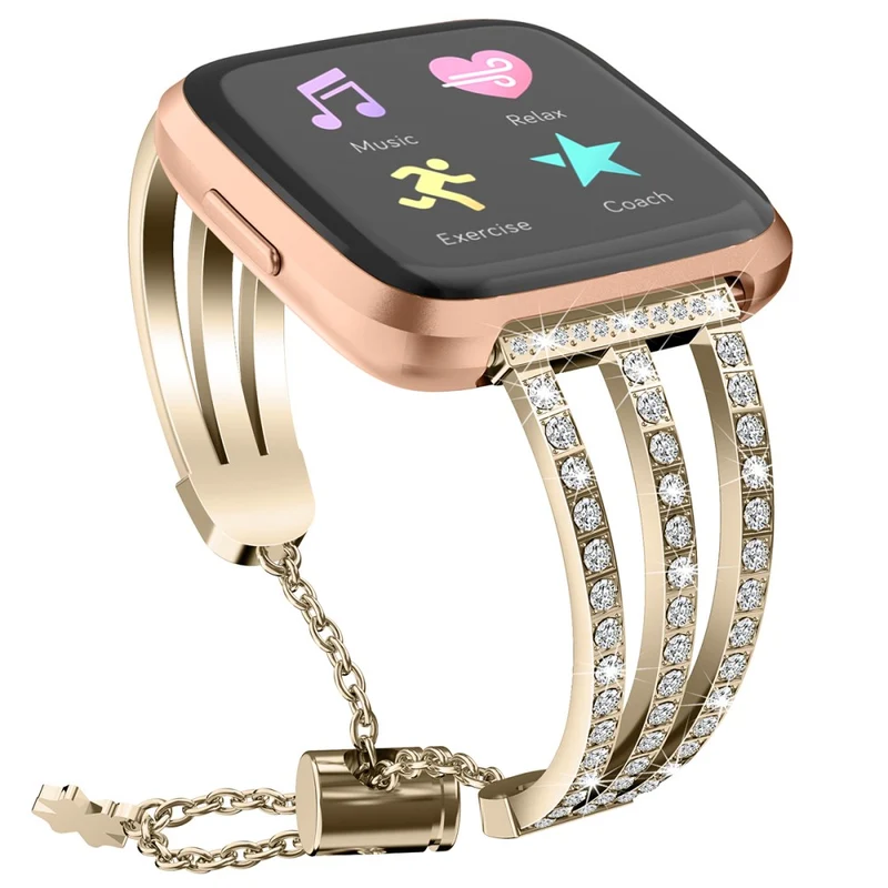Fitbit Versa 2 / Fitbit Versa Lite Metall und Strass armband