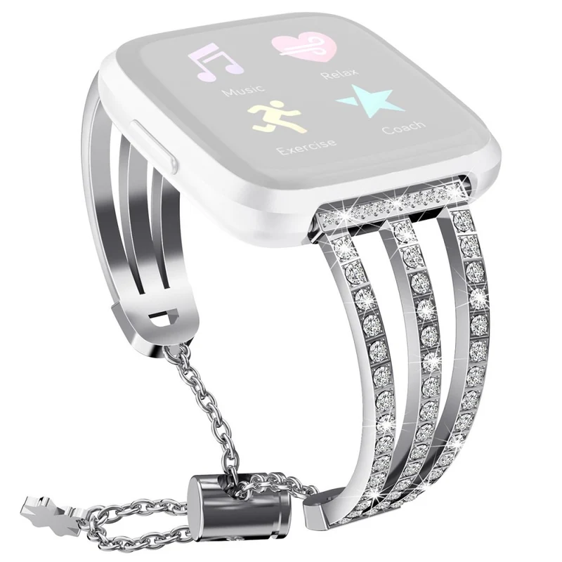 Fitbit Versa 2 / Fitbit Versa Lite Metall und Strass armband