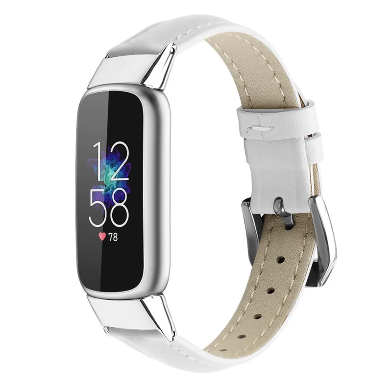 Reizend Fitbit Luxe Echtes Leder armband - Größe: L