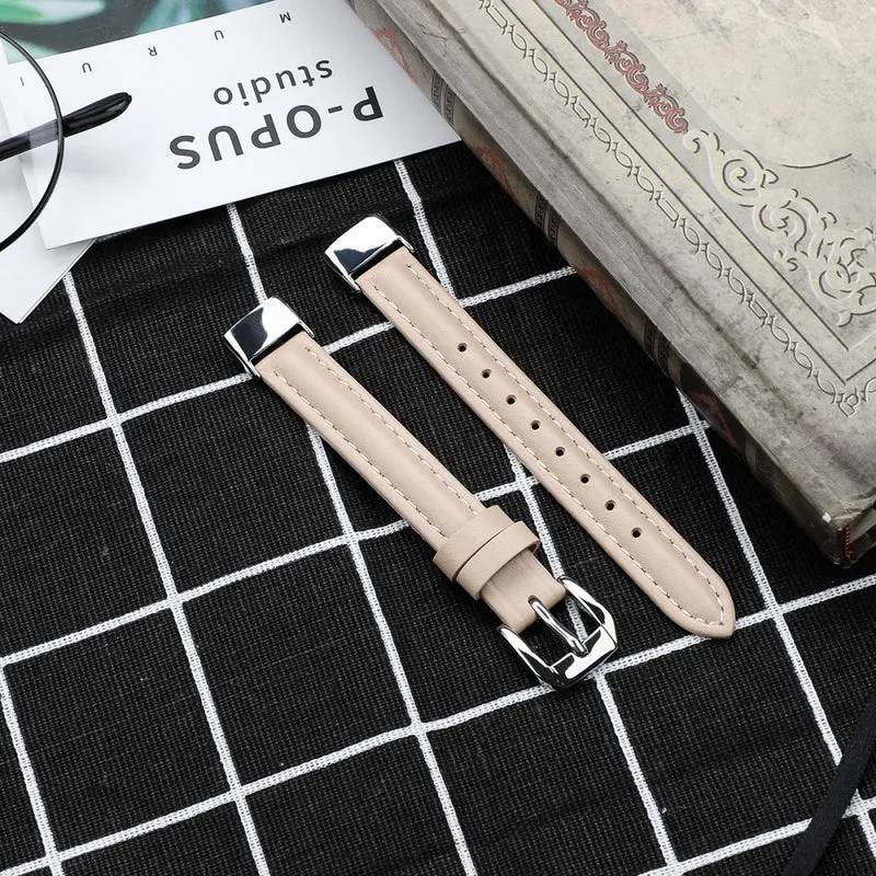 Reizend Fitbit Luxe Echtes Leder armband - Größe: L