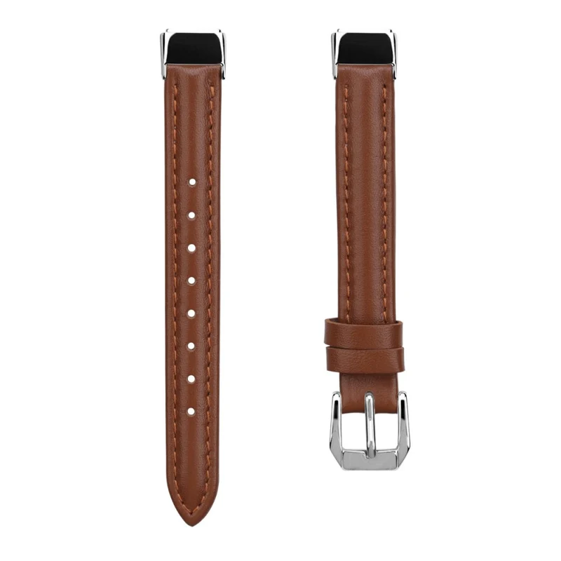 Reizend Fitbit Luxe Echtes Leder armband - Größe: L