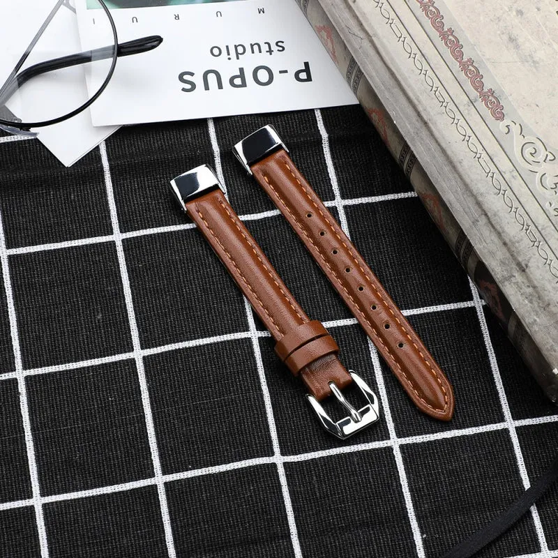 Reizend Fitbit Luxe Echtes Leder armband - Größe: L