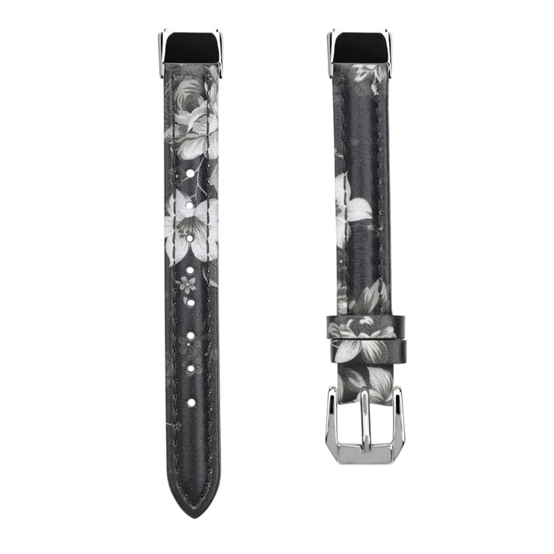 Reizend Fitbit Luxe Echtes Leder armband - Größe: L