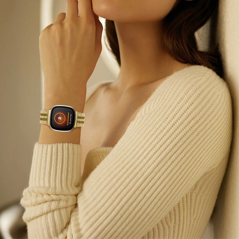 Bequem Fitbit Versa 3 Metall armband