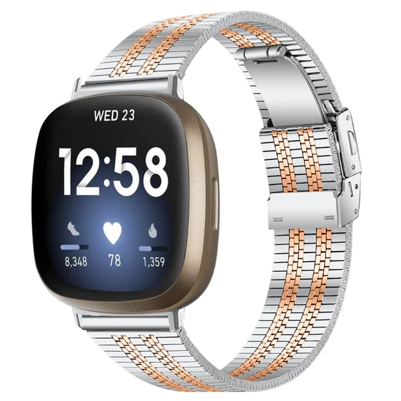 Bequem Fitbit Versa 3 Metall armband