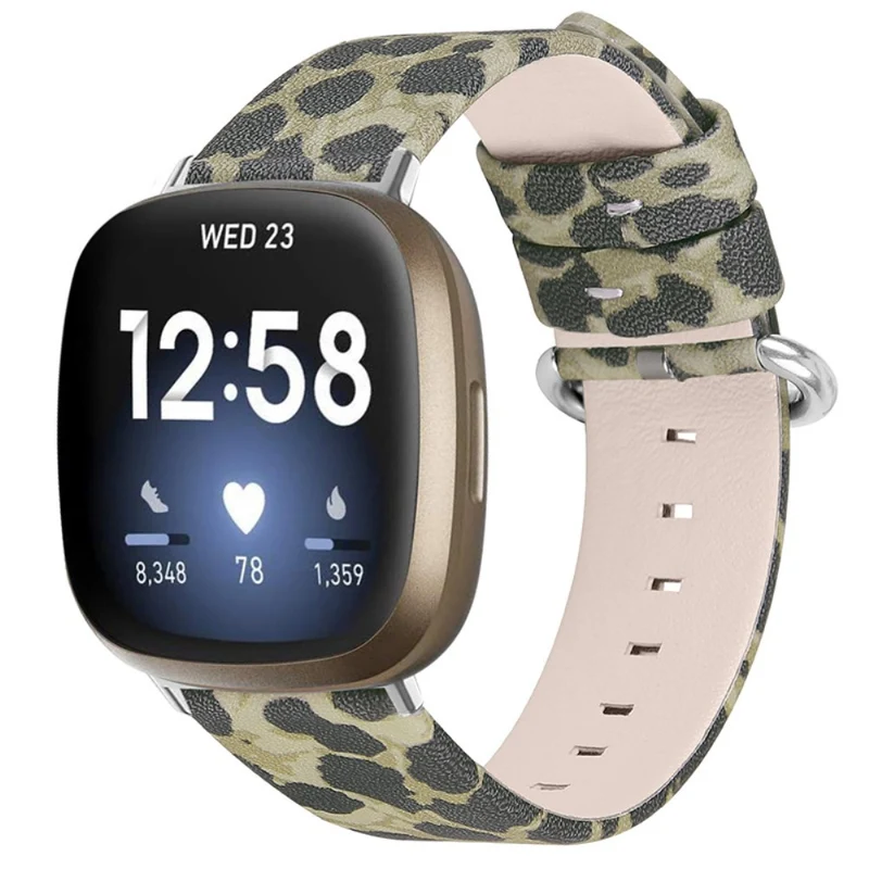 Sehr angenehm Fitbit Versa 3 Echtes Leder armband