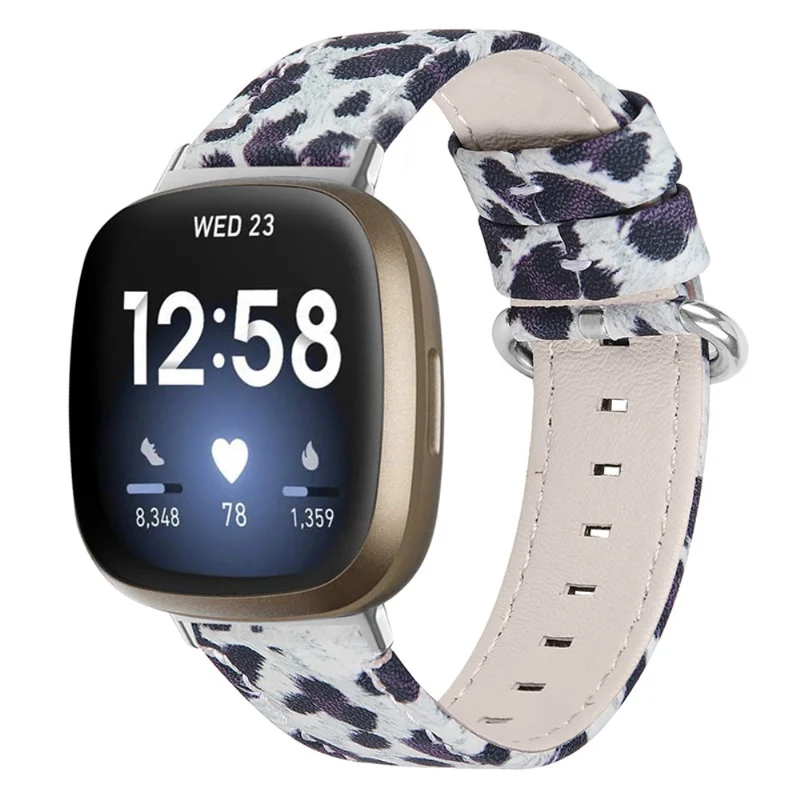 Sehr angenehm Fitbit Versa 3 Echtes Leder armband