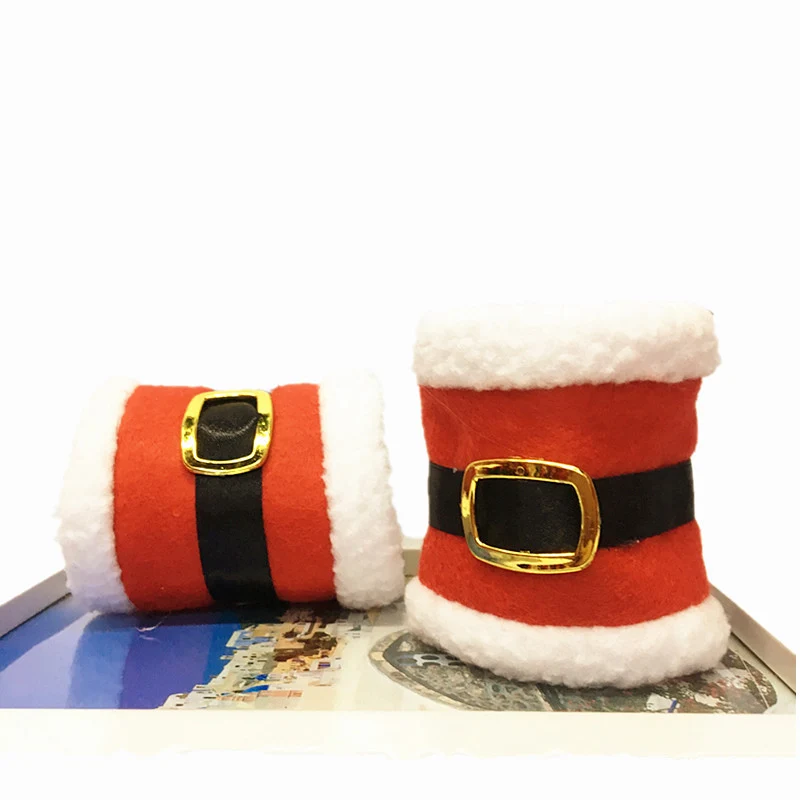 Lustige Weihnachtskappe mit Plüschrand