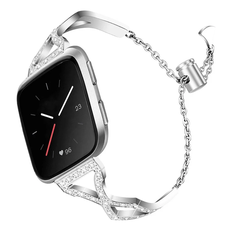 Fitbit Versa 2 / Fitbit Versa Lite Metall und Strass armband