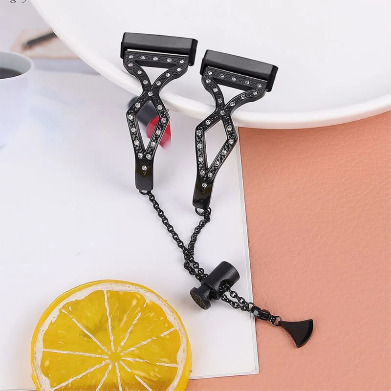 Super haltbar Fitbit Versa 3 Metall und Strass armband