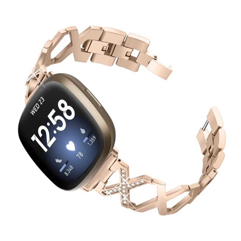 Mega gut Fitbit Versa 3 Metall und Strass armband