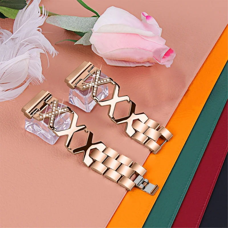 Mega gut Fitbit Versa 3 Metall und Strass armband