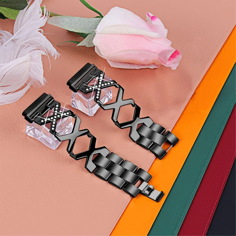 Mega gut Fitbit Versa 3 Metall und Strass armband