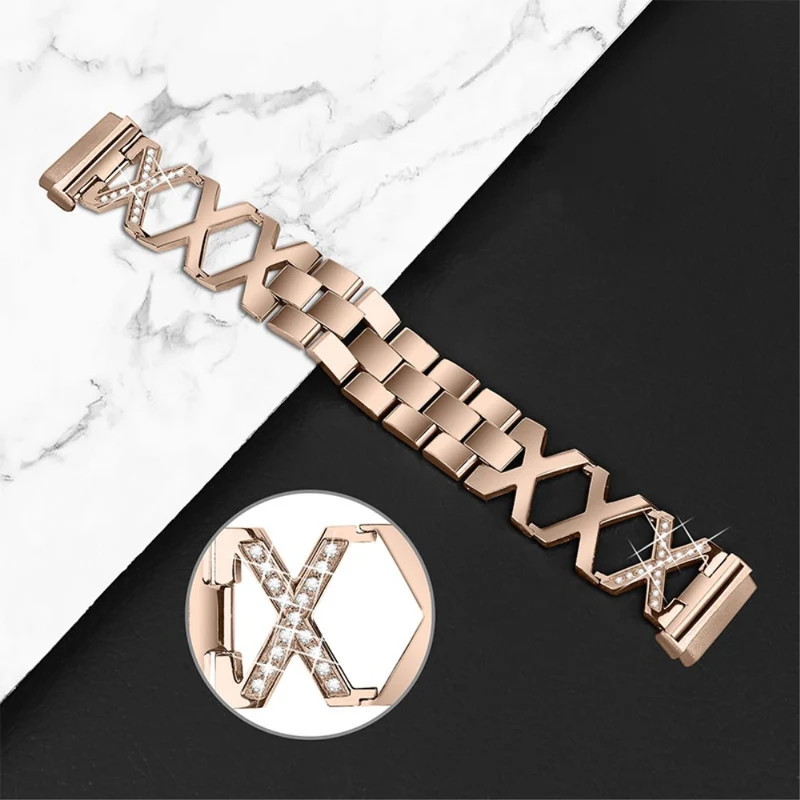 Mega gut Fitbit Versa 3 Metall und Strass armband