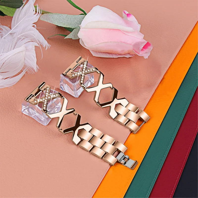 Fitbit Versa 2 / Fitbit Versa Lite Metall und Strass armband
