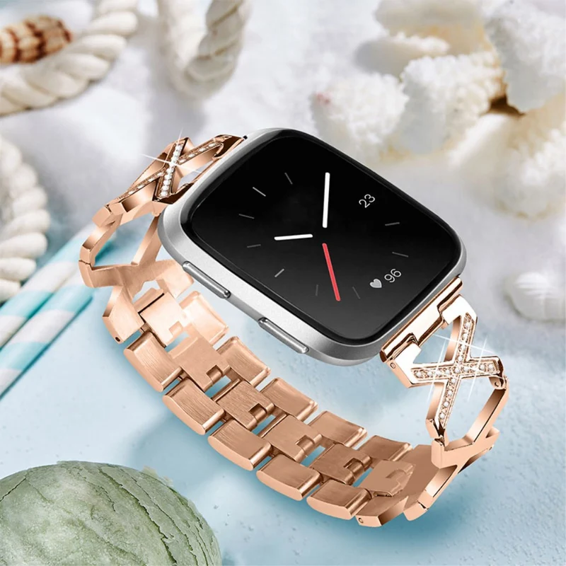 Fitbit Versa 2 / Fitbit Versa Lite Metall und Strass armband