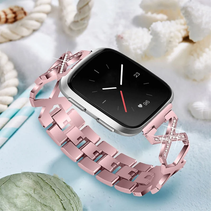 Fitbit Versa 2 / Fitbit Versa Lite Metall und Strass armband