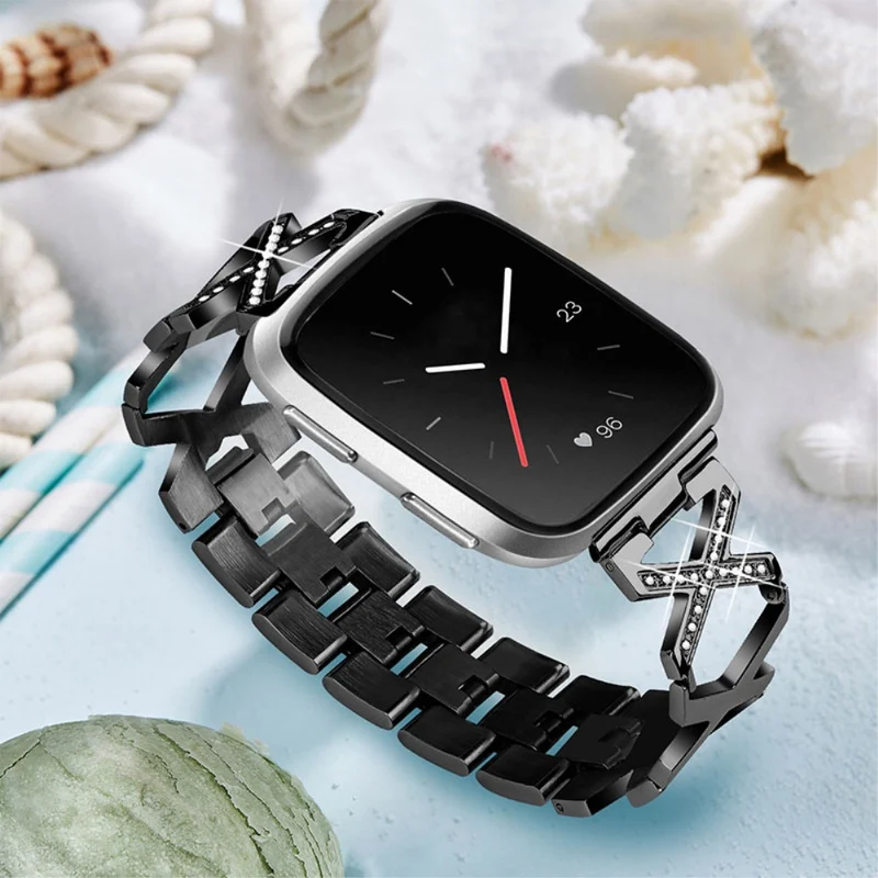 Fitbit Versa 2 / Fitbit Versa Lite Metall und Strass armband