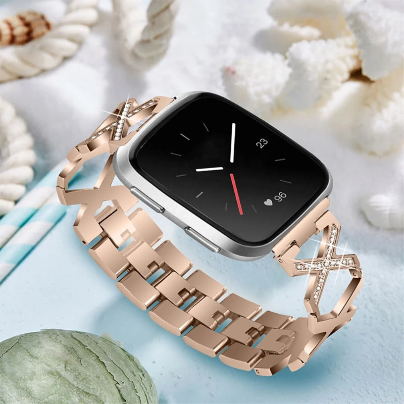 Fitbit Versa 2 / Fitbit Versa Lite Metall und Strass armband