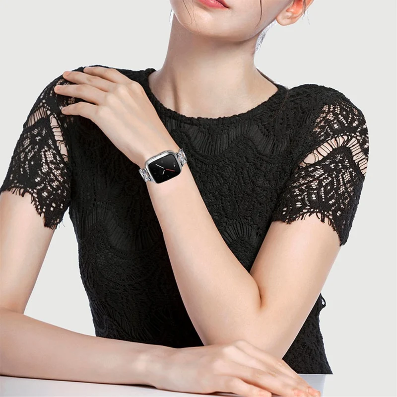 Fitbit Versa 2 / Fitbit Versa Lite Metall und Strass armband