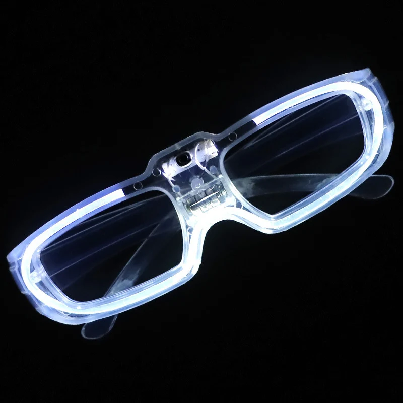 Leuchtende Herzbrille