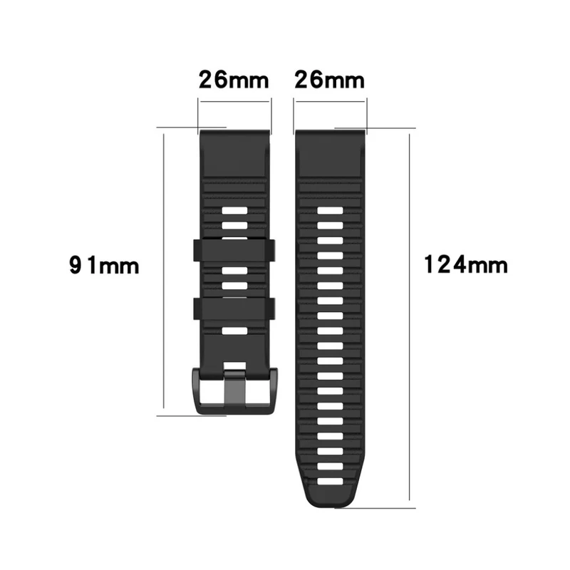 Absolut modisch Garmin Fenix 6X Silikon / TPU armband