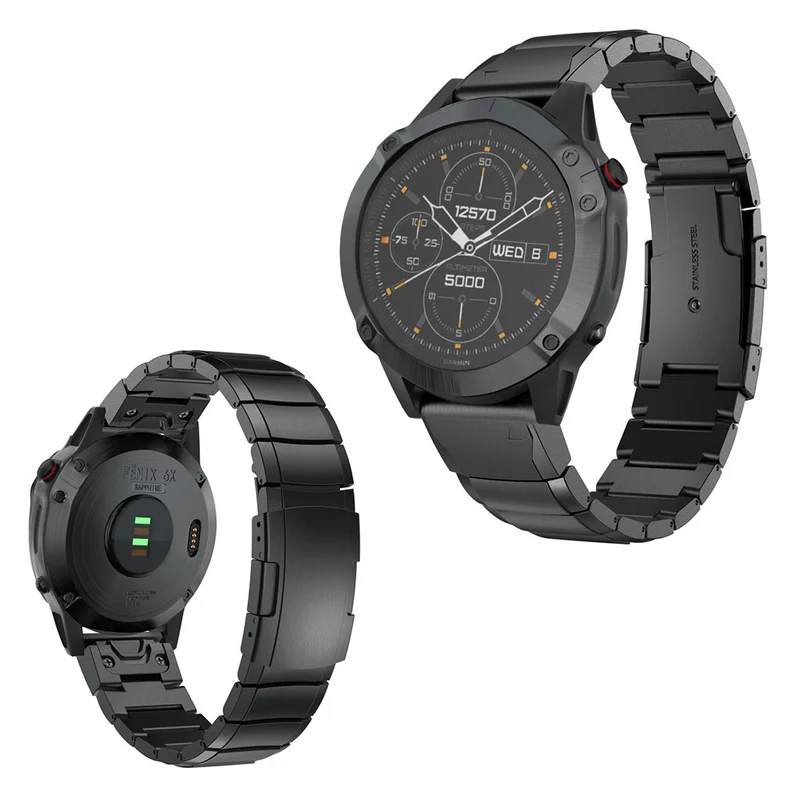 Mega stylisch Garmin Fenix 6X Metall armband