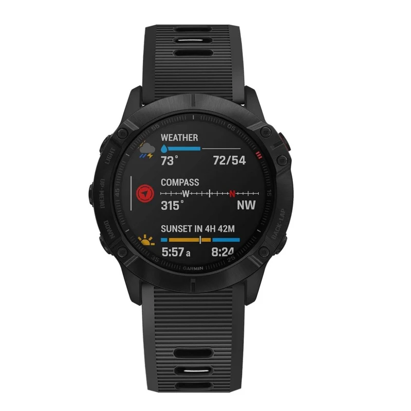 Stilvoll Garmin Fenix 6X Silikon / TPU armband