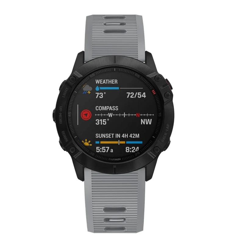 Stilvoll Garmin Fenix 6X Silikon / TPU armband