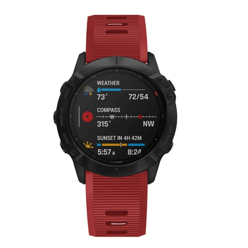 Stilvoll Garmin Fenix 6X Silikon / TPU armband
