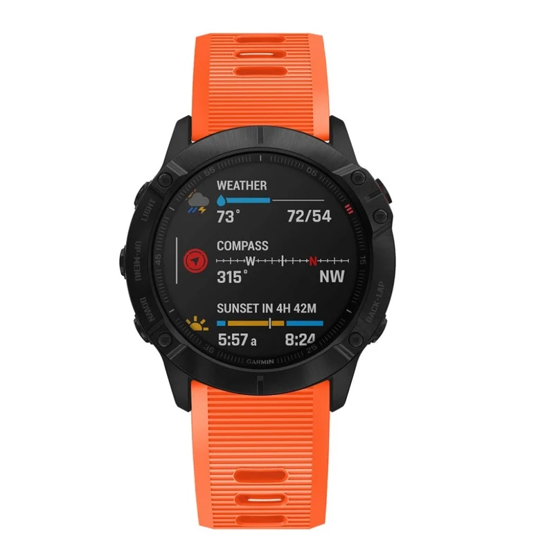 Stilvoll Garmin Fenix 6X Silikon / TPU armband