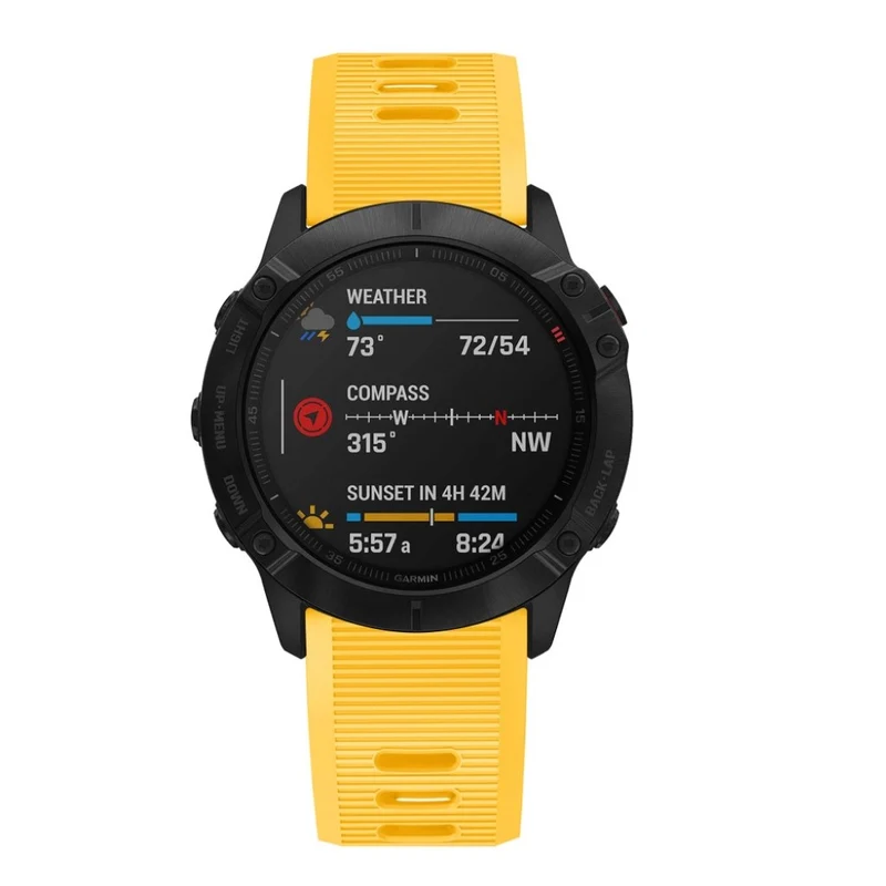 Stilvoll Garmin Fenix 6X Silikon / TPU armband