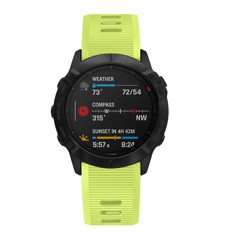 Stilvoll Garmin Fenix 6X Silikon / TPU armband